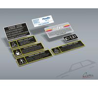 KIT ADESIVI VANO MOTORE PER FIAT PANDA SUPERNOVA dal 1986