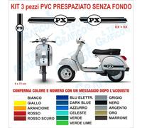 Kit Adesivi Vespa PX Strisce Frontale + 2 Laterali stickers decals stripes sport