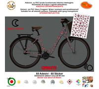 Kit adesivi vinile riflettente telaio bicicletta macchie union jack reflective