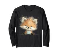Kit Adorabile con Volpe Che sbircia Sorridente Maglia a Manica