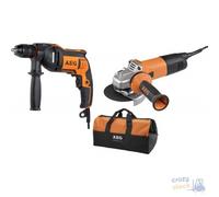 Kit Aeg Trapano Sbe750Re + Smerigliatrice Ws10-115S