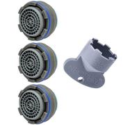 Kit Aeratore di Ricambio, per Rubinetti a Scomparsa 24 x 1 mm, 3 Pezzi con Chiave - Rompigetto Filtro Filtrino