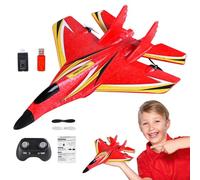 Kit aereo aeronautico RC a remoto controllato con luci a LED colorate | Giocattoli per aerei outdoor pedagogici | Aereo impermeabile da 2,4 GHz-RC adatto ai principianti per adulti per bambini