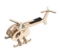 Kit aereo - Puzzle in legno, giocattolo educativo | Modello 3D a energia solare, kit di ingegneria fai da te per bambini, promuovere abilità pratiche, divertimento fai da te per la scuola e la casa 18
