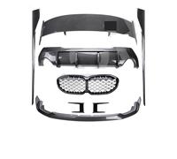 Kit aerodinamico M Tech nero lucido Griglia anteriore diffusore spoiler posteriore Kit carrozzeria M Sport MP, compatibile for BMW Serie 1 F40 2019 2020 2021 2022 (Color : Carbon aerokit)