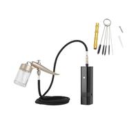 Kit aerografo a cordone progettato for la vernice artistica Makeup Nail Beauty Temporaneo Tatuaggi Decorazione Torta del modello Artista Soffiaggio comodo(TM80S H Black)