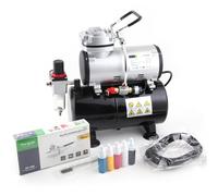 Kit aerografo Fengda con set compressore FD-186K con compressore FD-186, aerogra