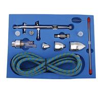 kit aerografo, G-186K Set Kit aerografo professionale a gravità a doppia azione multiuso con punta da 0,2 mm / 0,3 mm / 0,5 mm per artigianato artistico a spruzzo