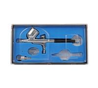 Kit Aerografo, Kit Aerografo Con Pressione Regolabile 12-50 PSI, Macchinetta Spray Portatile con Ugello 0.3mm per Decorazione Dolci, Parrucchieri e Artigiani