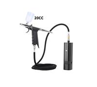 Kit aerografo portatile con grilletto a gravità Tipo Pistola a spruzzo for modello Art Model Body Paint Artista Trucco for unghie Tatuaggi Touco Soffiaggio comodo(TM80S Black E)