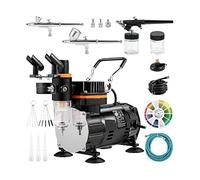 Kit aerografo professionale a doppia azione Pistola a spruzzo elettrica da 120 W Set di pittura con pennello ad aria Art Nail Tattoo Makeup Model Spruzzatore