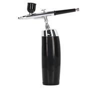Kit aerografo, set aerografo portatile Ricarica USB Corpo curvo ad alta adattabilità Multiuso for nail art for abbronzatura motore speciale (Color : Black)