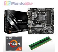 Kit aggiornamento PC AMD RYZEN 5 3600 6 CORE 4,20 Ghz - Ram 8 GB DDR4 - ASRock