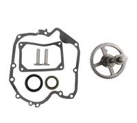 Kit albero a camme in acciaio con guarnizione e paraolio, compatibile con parti di ricambio 793880 793583 792681 791942 795102, argento