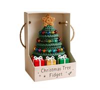 Kit Albero Di Natale A Crochet | Artigianato Con Perline Per Lavorare A Maglia | Set Iniziazione A Maglia Albero Con Istruzioni - per Principianti Adulti Artigianato Natale fai da te