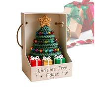 Kit Albero Di Natale A Crochet - Decorazione Tessuto Con Perline - Set Iniziazione Maglia Albero Con Istruzioni, per Principianti Adulti Artigianato Natale DIY