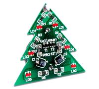 KIT Albero di NATALE SMD 6 LED luminosi alimentazione a batteria CR2032