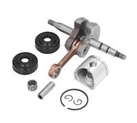 Kit Albero Motore da 38 Mm, Set Perno Anello Elastico Paraolio Cuscinetto Pistone Set Pistone Albero Motore Per Motosega Husqvarna 136 137 141 142