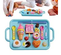 Kit alimentare giocattolo, da gioco di ruolo e travestimento, gioco d'imitazione di dolci, per ragazzi e ragazze in età prescolare materna, famiglie in IEF giochi di ruolo compleanno