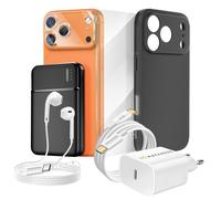 Kit All-in-One per iPhone 17 Pro Cover, Vetro Protettivo, Caricatori, Power