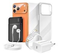Kit All-in-One per iPhone 17 Pro Max Cover, Vetro Protettivo, Caricatori, Power