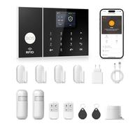 Kit allarm,Allarme di casa wireless connesso,sistema di sicurezza con monitoraggio assistito in opzione, senza impegno a lungo termine, funziona con Alexa