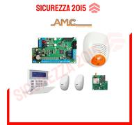 KIT allarme antintrusione filare con tastiera e modulo 4G incluso - AMC KIT 951