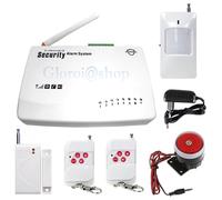 KIT ALLARME CASA ANTIFURTO WIRELESS COMBINATORE GSM TELEFONICO CENTRALINA SIRENA