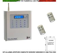 Kit Allarme Completo Sensore Subsonico GSM Protezione 1000 M³ Telesoccorso ApriP