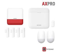 Kit Allarme Hikvision AXPRO GSM Antifurto Casa Wireless 2 Rivelatori 4 Contatti