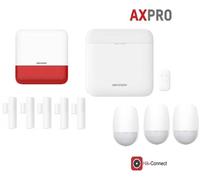 Kit Allarme Hikvision AXPRO GSM Antifurto Casa Wireless 3 Rivelatori 5 Contatti