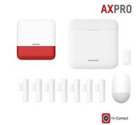 Kit Allarme Hikvision AXPRO GSM Antifurto Casa Wireless Sirena App 7 Contatti