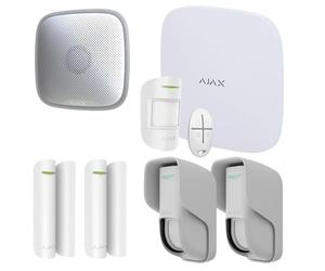 Kit Allarme Wireless 4G WiFi, Hub2 con Sirena Esterna, 2 Sensori a Tenda, 2 Sensori Magnetici, Rilevatore Movimento, Telecomando, Batteria 5 Anni