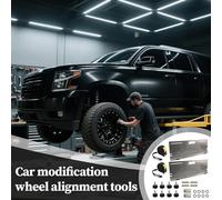 Kit Allineamento Ruote - Dispositivo Allineamento Gomme Magnetico,Piastra Antiscivolo Robustissima Misurazione Precisione | per Bilanciamento Pneumatici Auto Camion Moto