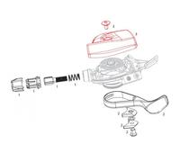 Kit alloggiamento leva deragliatore posteriore destro con viti di montaggio Sram Trigger XX1 Noir