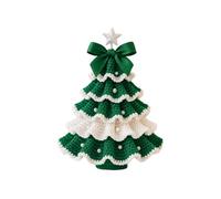 Kit all'uncinetto per principianti, albero di Natale per imparare a lavorare all'uncinetto, set artistico per donne, hobbisti, appassionati, decorazione per feste, amici, colleghi, familiari