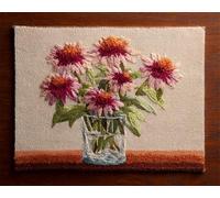 Kit All'Uncinettofiori In Un Vaso Kit Per Lavori All'Uncinetto E Ricamo，Kits Per Tappeti Classici Con Uncinetto Per Adulti，Set Di Artigianato 3D Per Decorazioni Per La Casa，Regalo 35x46in
