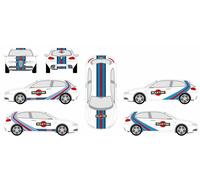 Kit Alpha 147 - Adesivi Mans Decocrazione Racing Stripe Gulf
