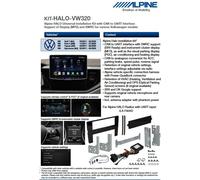 Kit Alpine ILX-F905D Halo9 per VW Tiguan (AD) 03/2017 - 06/2020 CAN-UART, su...
