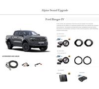 Kit Alpine linea S2 per Ford Ranger IV Altoparlanti + Processore audio DSP e ...