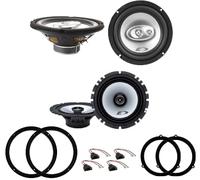 Kit Alpine SXE-2035S e SXE-1725S per Audi A4 B8 e Avant Allroad 2009-2015 con 2 supporti e 4 connettori
