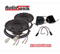 MASCHERINA AUTORADIO DUE DIN PER FIAT 500L DAL 2012 AL 2017. COLORE NERO