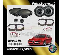 Kit Altoparlanti 6 Casse Phoenix Gold Front+Rear+Adattatori
