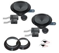 Kit Altoparlanti anterior Audison AK6.5 C2 2OHM + supporti per Volkswagen Golf V