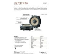 Kit altoparlanti Focal per Tesla IW T3Y 200 2 woofer