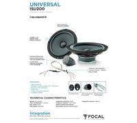Kit altoparlanti Focal Universal per Mazda Miata MX-5 MX5 Impianto Bose serie...