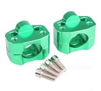 Kit Alzamanubrio 28mm per Off-Road e per enduro Kit Alzamanubrio(Green) | Lega alluminio robusta, finitura rossa, riduzione fatica schiena, per lunghe distanze