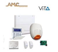 KIT AMC CENTRALE VITA24 MODULO IP1V TASTIERA SIRENA SENSORE
