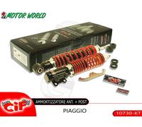 KIT AMMORTIZZATORE ANTERIORE + POSTERIORE ROSSO CARBONE PIAGGIO VESPA ET4 125