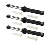 Kit ammortizzatore per lavatrice, 383EER3001G, ricambio per modelli LG4901ER2003A, struttura in ABS e acciaio inossidabile, confezione da 3 con 6 chiusure